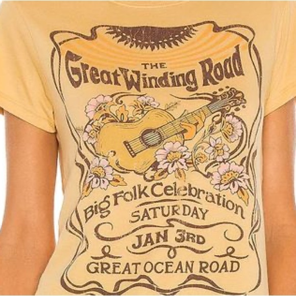 Spell & The Gypsy Great Winding Road Tee Size Medium - Picture 4 of 10
